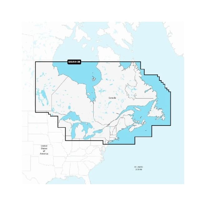 Canada, East & Great Lakes - Lakes, Rivers and Coastal Marine Charts Garmin Navionics Vision+