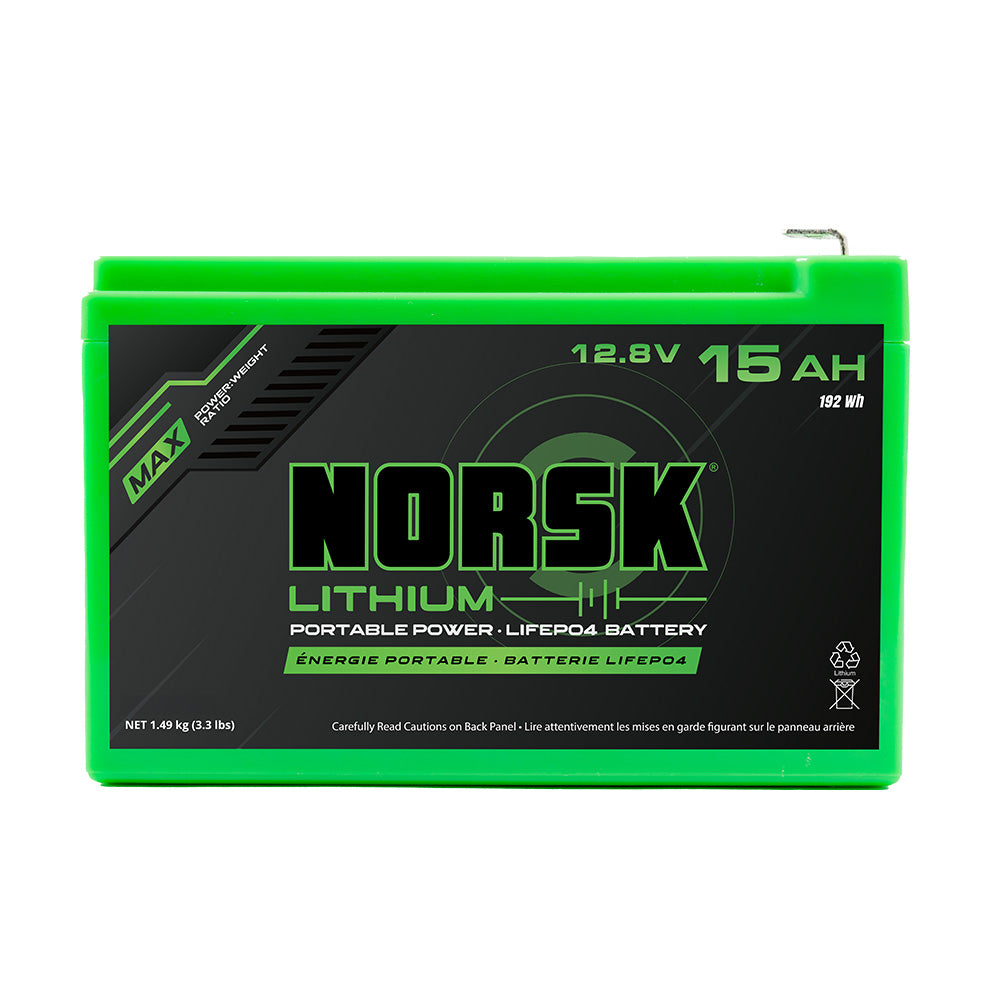 12.8V-15AH-LIFEPO4-Battery w/Charger