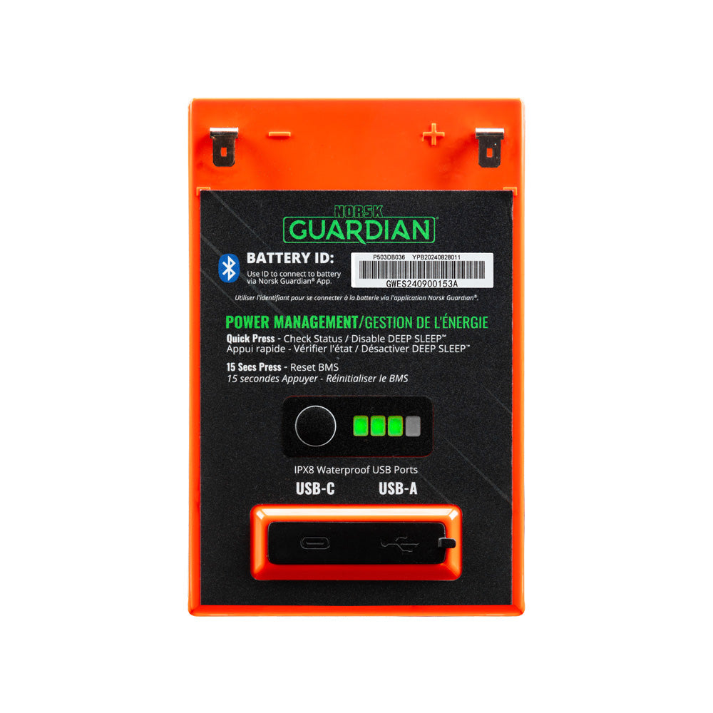 Batterie lithium-ion Norsk 14,8 V 50 Ah avec chargeur
