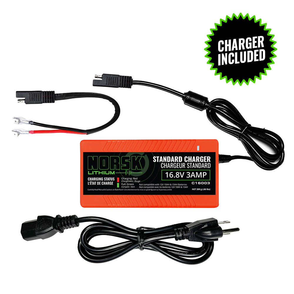 Batterie lithium-ion Norsk 14,8 V 50 Ah avec chargeur