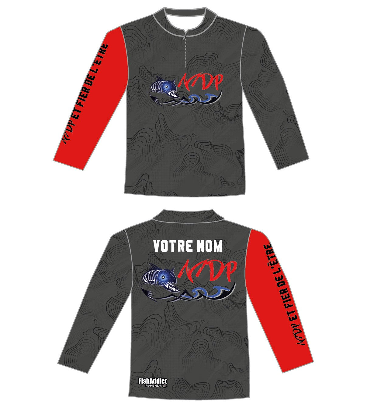 Chandail DryTech MDP – Gris foncé