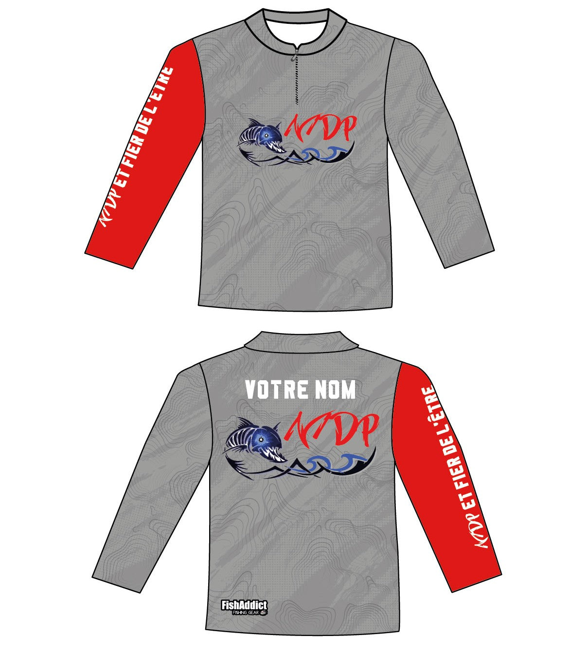 Chandail DryTech MDP – Gris pâle