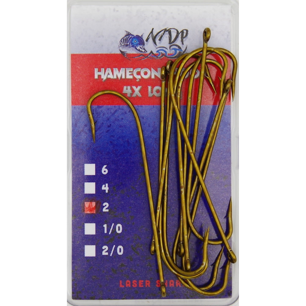 Hameçon 4x long pour Wally MDP 10/paquet