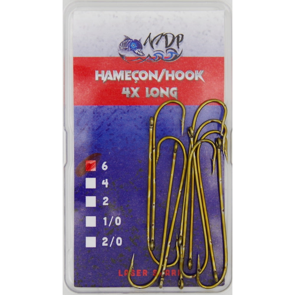 Hameçon 4x long pour Wally MDP 10/paquet