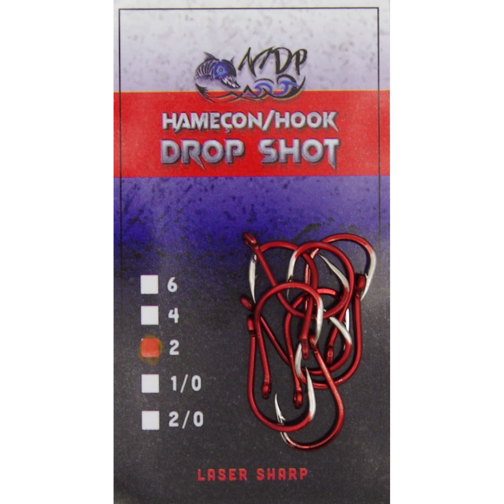 -Hameçon drop shot laser sharpening 10/paquet