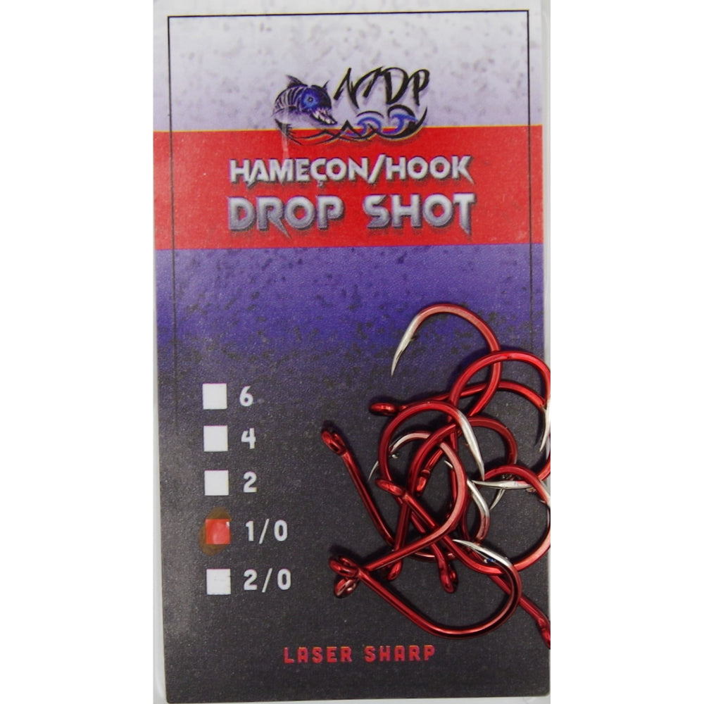 -Hameçon drop shot laser sharpening 10/paquet