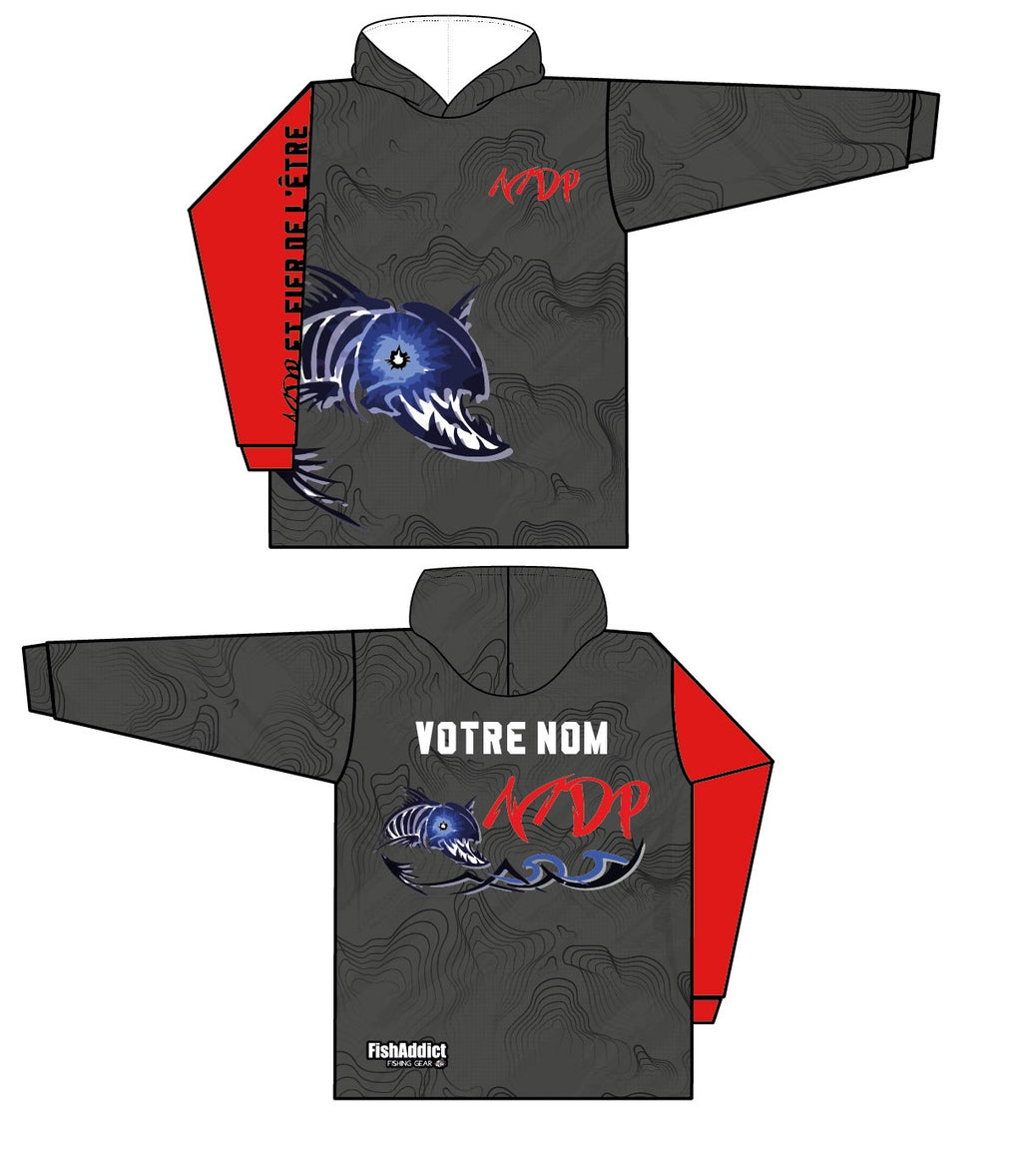 Hoodie d’été UV MDP – gris foncé