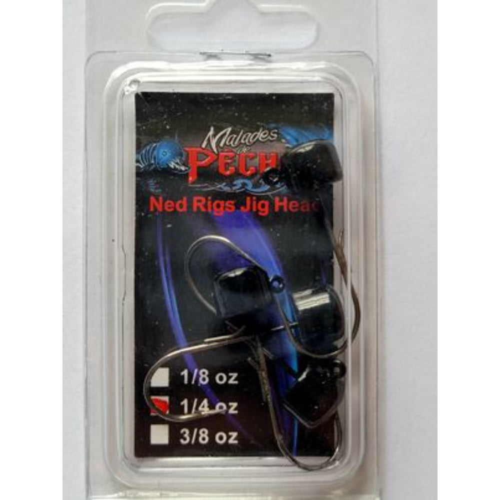 tête de jig ned rig Malades de Pêche