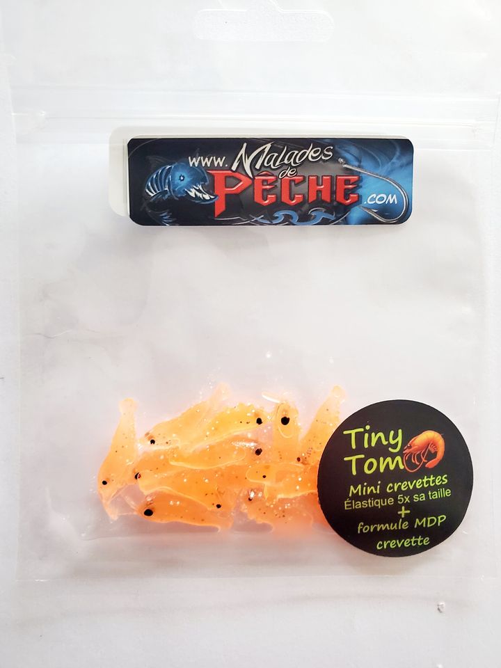 Leurre crevette tiny tom orange