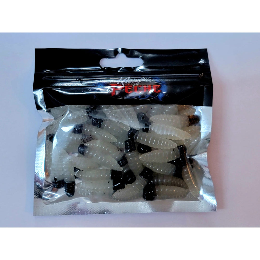 Leurre larves de caddis glow