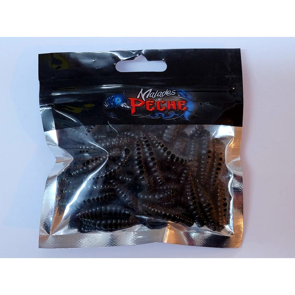 Leurre larves de caddis noir