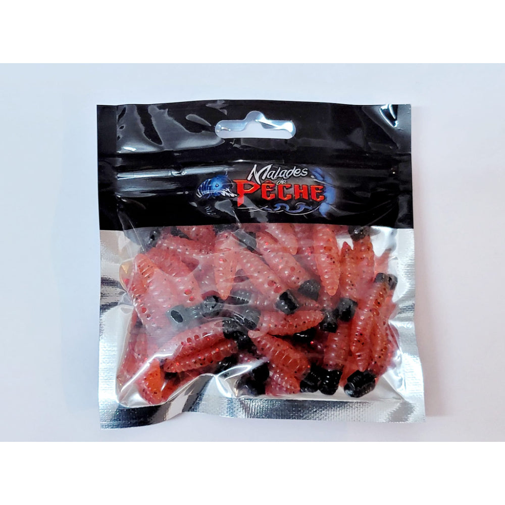 Leurre larves de caddis rose