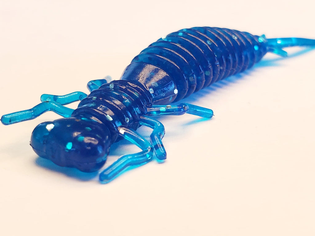 Leurre larves de libellule Crazy Billy Bleu