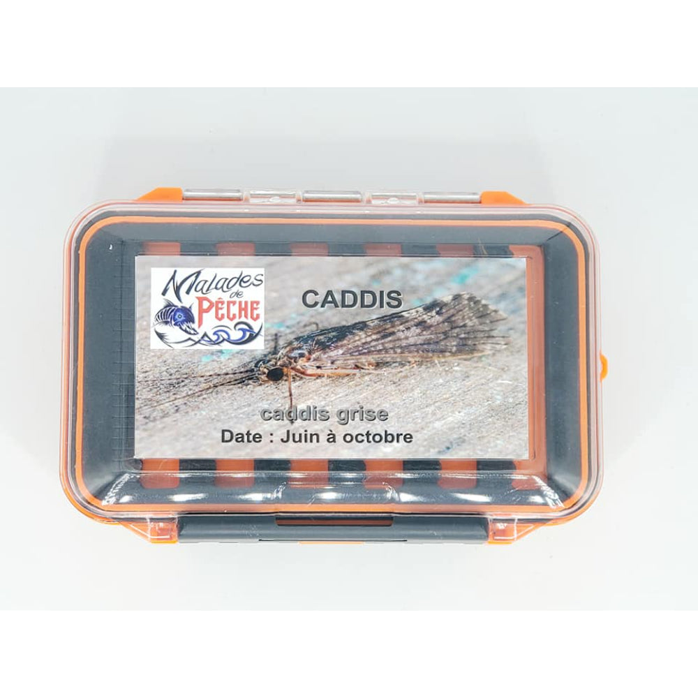 boite à mouche caddis grise top