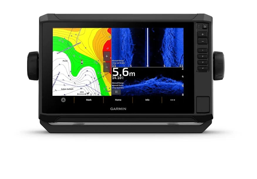 Garmin ECHOMAP UHD2 95sv affichant des structures sous-marines